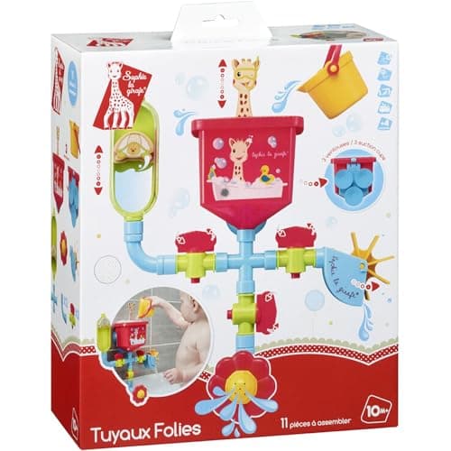 Sophie la Girafe - Tuyaux Folies Sophie La Girafe Toy - Early learning toy - Develops your child's dexterity - Bath toy - from 10 months - Image 6