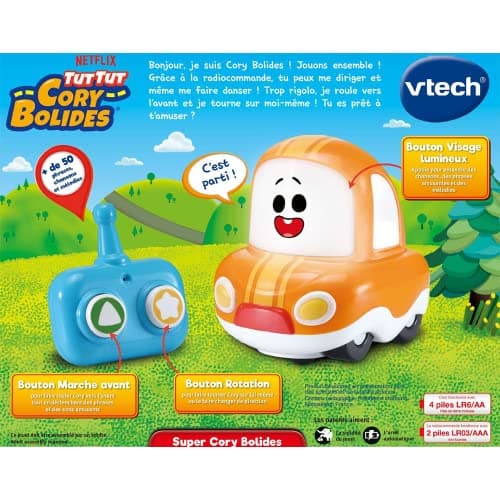 VTech - Tut Tut Cory Drivers, Super Cory RC Car with Remote Control Suitable for Small Hands, Interactive Toy, Gift for Children from 1 Year to 5 Years - Image 7
