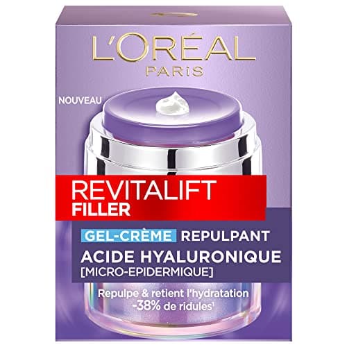 L'Oréal Paris – Plumping Gel Cream – Moisturising & Anti-Ageing Care – With Hyaluronic Acid, Ceramides, Niacinamide & Glycerin – For All Skin Types – Revitalift Filler – 50 ml - Image 4