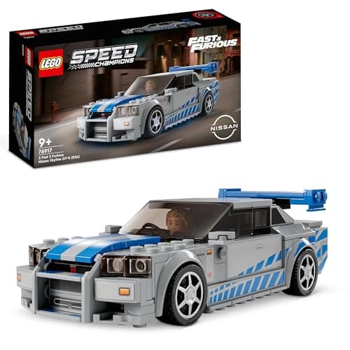 LEGO Speed Champions Nissan Skyline GT-R (R34) 2 Fast 2 Furious - Maquette de Voiture de Course à Construire avec Minifigurine Brian O'Conner - Idée Cadeau pour Garçons et Filles dès 9 Ans 76917 - Image 3