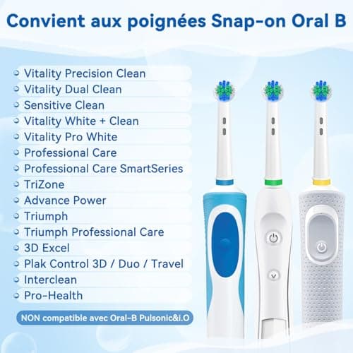 Replacement Brush Heads Compatible with Oral B, 16 Replacement Brush Heads for Oral-b,Precision Brush Heads for Pro Smart Vitality Genius Triumph Teen Kids - Image 6