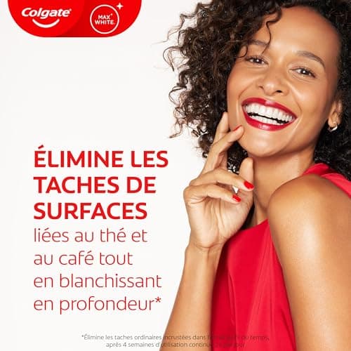 COLGATE - Dentifrice Max White Expert Original - Blanchiment Double Action - 75ml - Image 8
