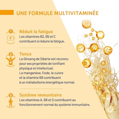 JUVAMINE - Top shape - Vitality - Tonus - 12 Multivitamins & 10 Minerals - Helps reduce fatigue - Supports immunity - 150 tablets - Maxi Format - 5 months - Image 6