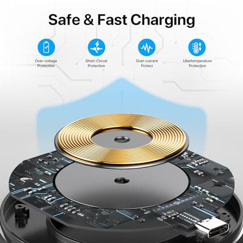 20W Max Wireless Charger, Fast Wireless Charger, Wireless Charging Dock, Inductive Charging Station Compatible with iPhone 11/12/13/14/15/Samsung Galaxy S23/S22/S21/S20/S10. - Image 7
