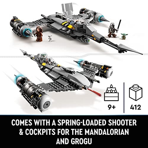 LEGO 75347 Star Wars The Bomber TIE, Buildable Model Kit & 75325 Star Wars The Hunter N-1 Mandalorian The Book of Boba Fett: Space Adventure with Baby Yoda Figures - Image 8