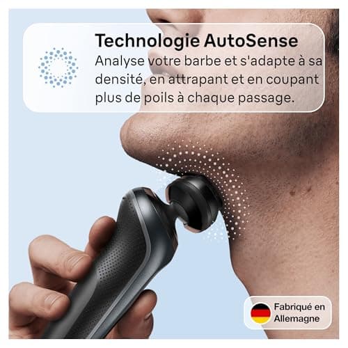 Braun Men's Electric Shaver Series 6 61-N1200s, Grey, Wireless Grille, Shaving Set with Precision Trimmer Accessory, with Swivel Head for Shaving Beard and Face - Image 6