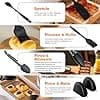Air Fryer Accessories, Vernatti Air Fryer Ninja Foodi Mould AF400EU/AF300EU/AF500EU, 18pcs with Dish Silicone Air Fryer, Racks, Kitchen Oil Spray, Muffin Mould, Bread Pan, Oil Blotting Paper etc - Image 4