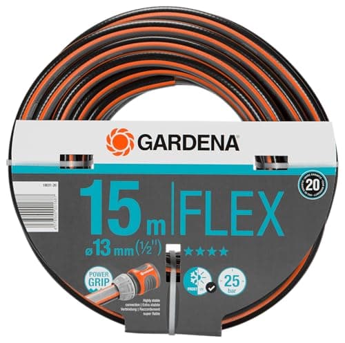 Gardena Comfort FLEX Hose 13 mm (1/2 Inch), 15 m: Flexible and dimensionally flexible garden hose with power handle profile, printed at 25 bar, without system parts (18031-20) - Image 2