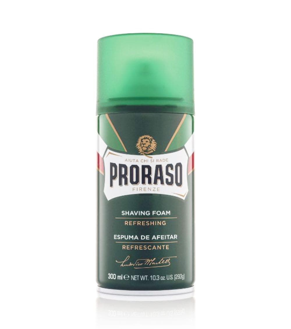 Proraso | Refreshing Shaving Foam (300ml Bomb) - Invigorating Shaving Foam with Eucalyptus Oil and Menthol - Made in Italy
