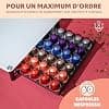 bremermann Coffee Capsule Box for 60 Nespresso Capsules, Drawer Box, Metal Capsule Box and Glass Tray, Capsule Dispenser Approx 31 x 7 x 40.5 cm (White) - Image 5