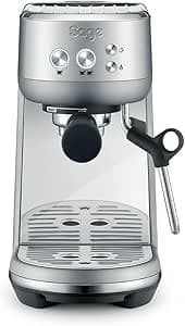 Sage - The Bambino - Compact Coffee Machine with Automatic Milk Frother - Brushed Stainless Steel