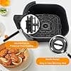 Air Fryer Pan for Instant Pot Vortex Plus 6 in 1 Air Fryer Oven 4 Liter 18.5 x 18.3 cm Air Fryer Replacement Parts Food Grade Air Fryer - Image 7
