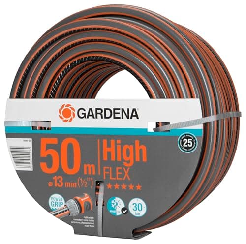 Gardena Highflex Comfort Hose 13 mm (1/2 Inch), 50 m: Garden Hose with Power Profile, Pressure 30 Bar, Dimensional Stable, UV-Resistant, Packed (18069-20) - Image 3