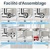 Meat Grinder for KitchenAid Stand Mixer - Food Chopper with 4 Grinding Plates, 2 Sausage Stuffing Tubes, 2 Grinding Blades - Meat Mincing Accessory by MMOBIEL - Image 6