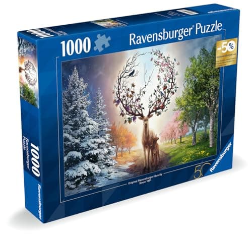 Ravensburger - 12001088 - Deer Puzzle - Adult Puzzle 1000 Pieces Animals - 50 Years Edition - Adults and Children from 14 Years - Image 3