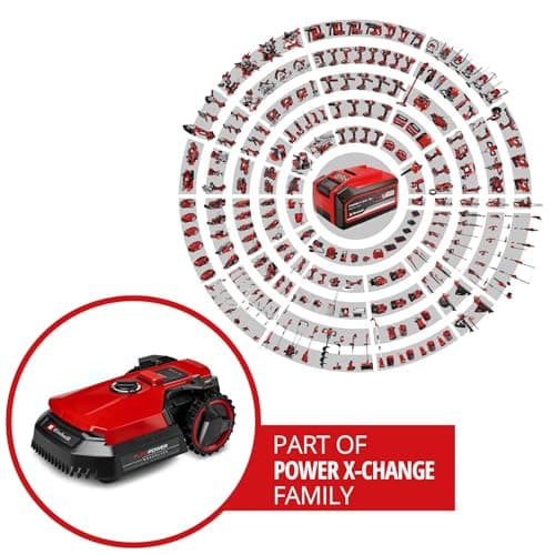 Einhell FREELEXO 500 Power X-Change Robot-Lawnmower (18 V, Mobile App Control, IPX5, Over-The-Air (OTA) Updates by WiFi, with Installation Material for 500 m² and 2.5 Ah Plus Battery) - Image 3