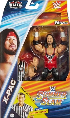 Mattel WWE Elite Collection SummerSlam X-Pac Collectible Action Figure with Accessories and Referee Coins - Image 3