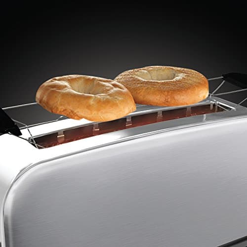 Russell Hobbs 21396-56 Bread Rack [Long Slot 2 Toasts/ 1 Slice Chopstick] Adventure Stainless Steel (Wide Slot, 6 Adjustable Quick Browning Levels, Raise, Thaw & Ware) - Image 4