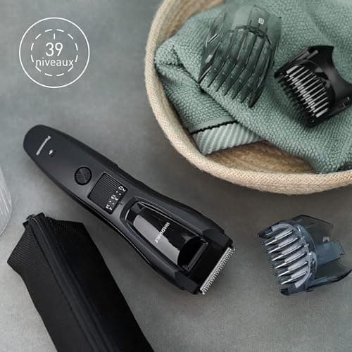 Panasonic ER-GB62-H503 Beard Trimmer for Men, Hair and Body Trimmer for Men, Portable Waterproof Wireless, 39 Adjustable Lengths, 3 Accessories, Wired or Wireless, Matte Grey - Image 7