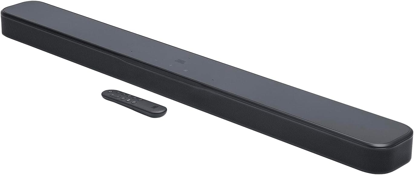JBL Bar 300 MK2, Barre de Son Bluetooth Tout-en-Un 5.0 canaux pour TV avec Son Surround Dolby Atmos, HDMI eARC, Wi-FI, vidéo 4K, PureVoice 2.0 et MultiBeam 3.0, Noir