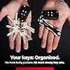 KeySmart Keychain Organizer - Compact Keychain Organizer, Minimalist EDC Keychain, Clutter-free Keyring, Car Key Ring & Keychain, Extendable (up to 8 Keys) - Image 3
