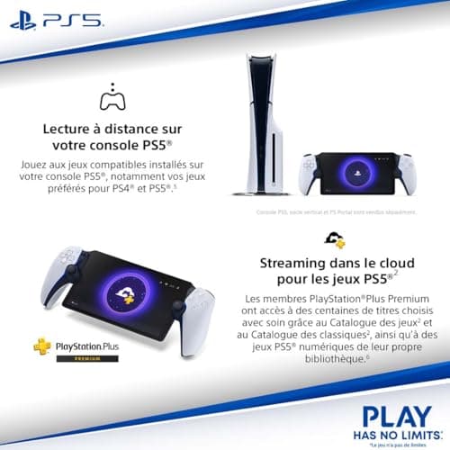 Playstation Sony, Lecteur à Distance Portal, Pour Console 5, Couleur : Noire - Image 6