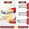 Pasta Accessory Kit for Kenwood KVC/KVL Food Processor, 3 in 1 Stainless Steel Pasta Maker with Pasta Roller, Spaghetti Cutter and Fettuccine Pasta Maker - Image 7