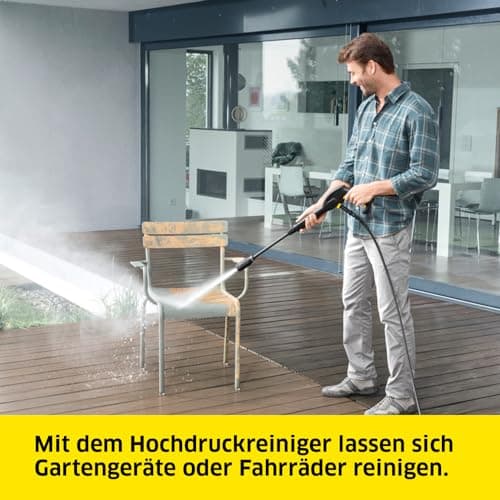 Kärcher K 2 Power Control High Pressure Washer, Pressure: Max. 110 Bar, Flow Rate: 360 l/h, Surface: 20 m²/h, Water Filter, Weight: 4 kg, High Pressure Gun and Hose, Rotabuse, Lance - Image 4