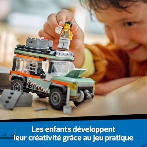 LEGO City The Truck 4x4 Off-Road Construction Set for Boys and Girls Aged 6 and Above Includes Adventurer Minifigure and Accessories - Fun Birthday Gift 60447 - Image 6