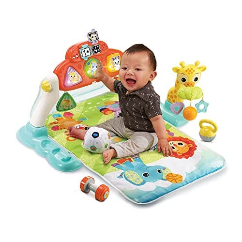 VTech - 4 in 1 Baby Sport Activity Mat, Musical and Evolutionary Play Mat, Activity and Development Toy, Rattles, Dumbbells, Baby Birth Gift - Image 6