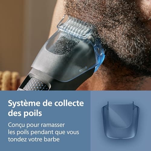 Philips Beard Trimmer Series 5000 - Self-Sharpening Metal Blades, 40 Adjustable Cutting Heights, BeardSense Technology, Hair Collection System, 100% Waterproof, Pouch, Model BT5785/30 - Image 7