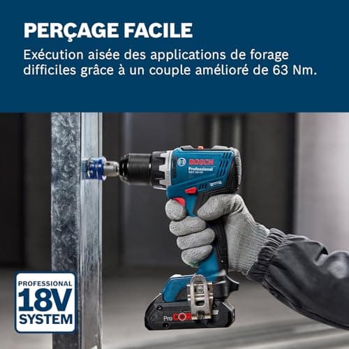 Bosch Professional 18V System Cordless Drill Driver GSR 18V-65 (Brushless Motor, Head Length 166, Without Battery/Charger) - Image 3