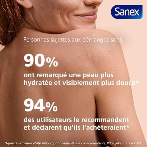 SANEX - Derma Thérapie - Crème de douche anti-dessèchement - Peaux très sèches - Réduit les démangeaisons -Complexe d’acides aminés et acide hyaluronique - 425ml - Image 7