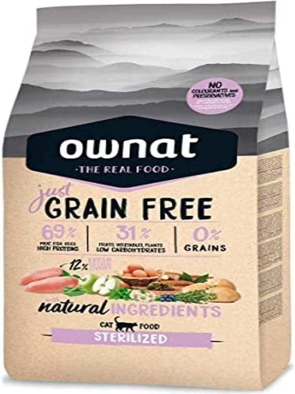 Ownat Dry Food for Sterilized Cats – 3 kg - Image 1