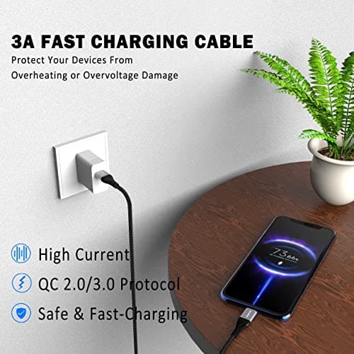 Long USB C Cable 3M, USB Type C Fast Charging Cable for PS5 Xbox Series X S Controller, Samsung Galaxy S20 FE S21 S22 S23 Plus Ultra S10 S10E, Huawei P30 P20 Lite, Redmi Note 9 8 Pro, Sony Xperia - Image 8