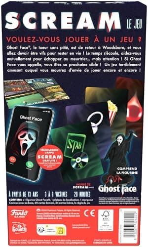 FUNKO Games - Scream Le Jeu - Cooperative Board Game - for Kids from 13 Years Old - Cooperate to Win Against Ghost Face® - Immersive App Experience - 20 Min - 3 to 8 Players - English - Image 5