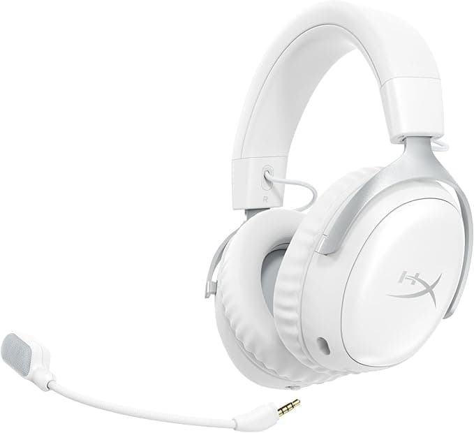 HyperX HyperX Cloud III S Wireless Bluetooth Gaming Headset 2.4GHz PC PS5 Xbox Drivers 53mm DTS Microphone 10mm Battery up to 200h White