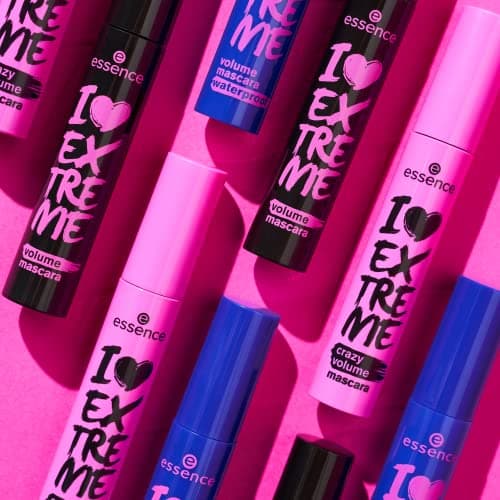 essence I LOVE EXTREME Volume Mascara – Mascara noir n°01 pour un volume intense, allonge et recourbe les cils. Vegan, sans parfum, sans microplastiques ni nanoparticules. Pack de 3 (3x12ml). - Image 8