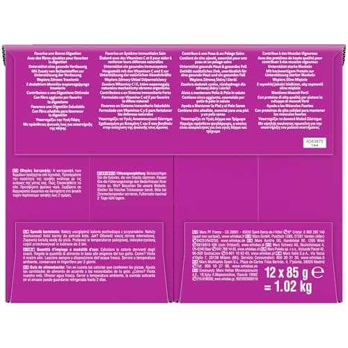 WHISKAS Les Mepas Classiques Wet Food in Adult Cat Sauce 24 x 85g (Pack of 2) 48 Sachets - Image 4