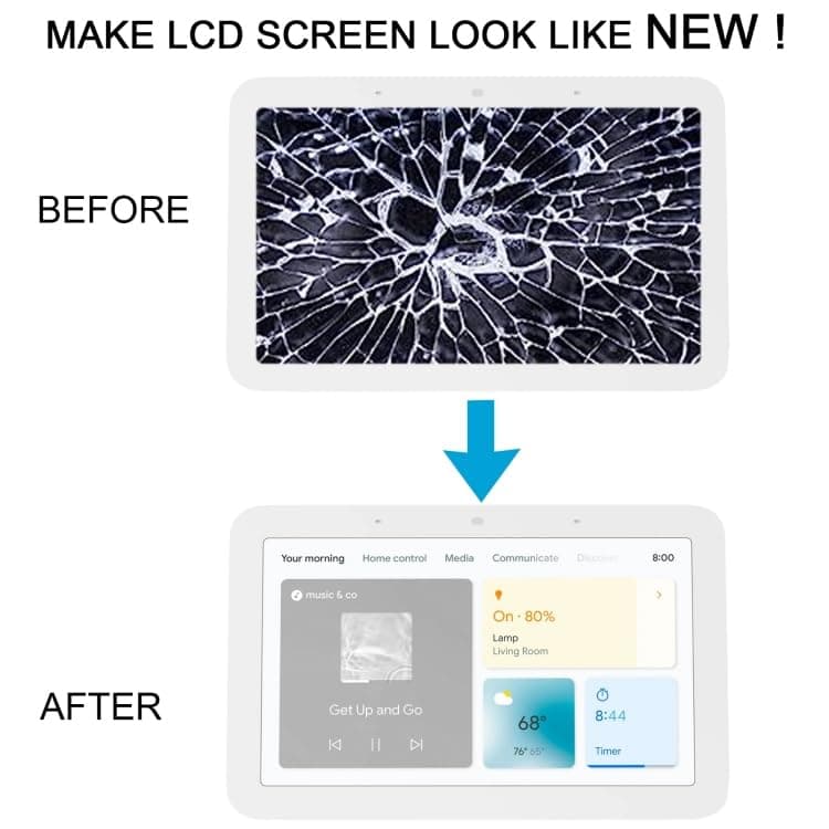 LCD Screen for Google Nest Hub LCD Screen with Digitizer Complete (White) - Image 7