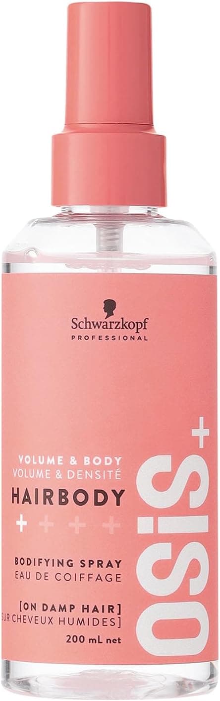 Schwarzkopf Professional OSiS Hairbody Volumising Spray Aerosol Free No Sticky Effect Detangling Facilitates Styling Thermal Protection Light Hold 200ml - Image 1