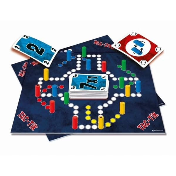 Clementoni Tac-TIK - Family Strategy Board Game from 8 Years | Tactical Pawns and Cards | Guaranteed Fun for 2 to 6 Players for Bouncing and Thinking Games - Image 5