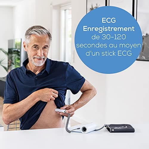 Beurer BM 96 Cardio Blood Pressure Monitor with ECG Function, Arm Blood Pressure and Pulse Measurement for Atrial Fibrillation Detection (AFib) - Image 5