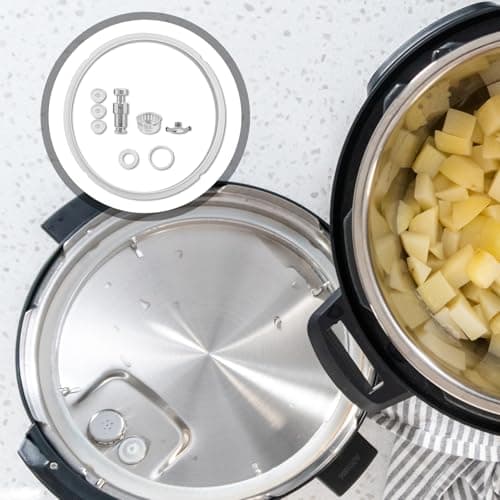 Instant Pot Duo 5-Qt, 6-Qt, 22 and 24 cm Diameter Inner and Outer Silicone Sealing Ring for Pressure Cooker Accessories Kitchen Essentials - Image 8