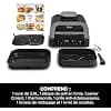 Ninja MAX 6-in-1 Indoor Grill & Deep Fryer Oil-Free 6 Modes Cooks Up to 6 Burgers, 3.8L Capacity, Low Smoke, Digital Meat Thermometer Included, Grey/Silver, DG551EU - Image 3