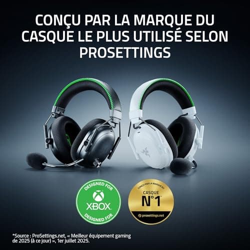 Razer BlackShark V3 Pro Xbox S|X - Wireless eSports Headset with ANC - Active Noise Cancelling - Triforce 50mm Speakers - HyperSpeed 2.4GHz & Bluetooth - Game/Chat Balance - Xbox/PC | White - Image 3