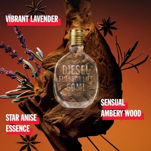 Diesel Fuel for Life, Eau de Toilette Spray for Men, Sensual Fragrance, 50 ml - Image 5
