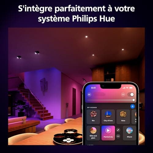 Philips Hue White and Color Ambiance Smart LED Bulb, Pack of 5, GU10 Base, 400 Lumens, Bluetooth Compatible, Works with Alexa, Google Assistant and Apple HomeKit - Image 6