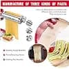 Pasta Machine Rolls Cutters for KitchenAid Robot, Stainless Steel, Composite Pasta Machine and Two Rolls Cutters for Kitchenaid Artisan Accessories - Image 3