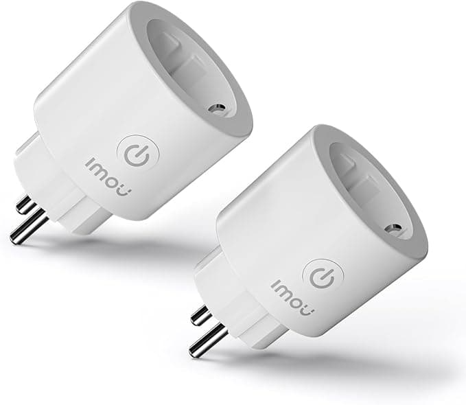 Google IMOU CE2P Smart Plug, 16A WiFi Socket with Energy Monitoring, Power Consumption Monitor, MATTER Certified, App Remote Control, Compatible with Alexa & Google (2 Pieces)